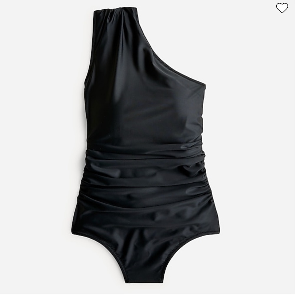 NWT J. Crew Ruched one-shoulder one-piece